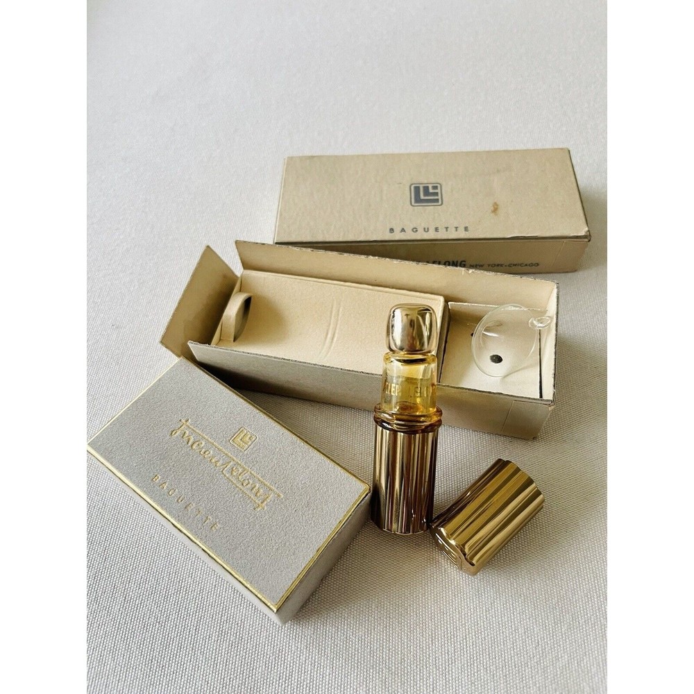 🌹 RARE Vintage Lucien Lelong Baguette Opening Night Perfume In Box W/Applicator